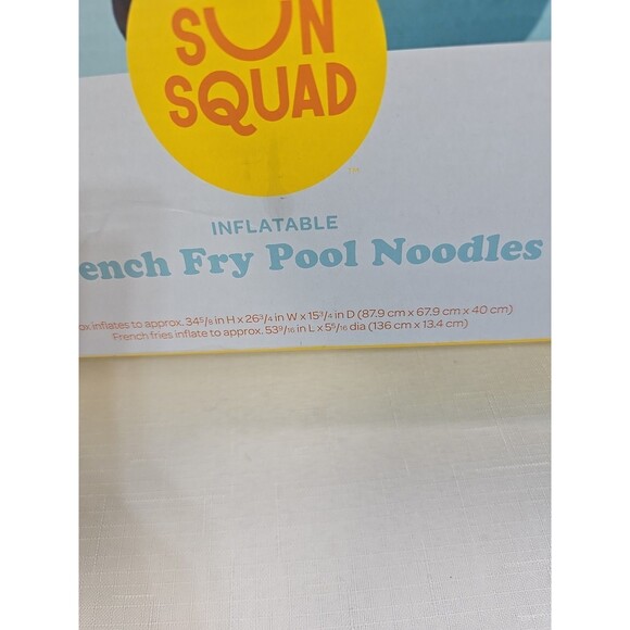 SUN SQUAD FRENCH FRY NOVELTY FLOAT Fry Pool Noodles- YELLOW/RED New - Picture 7 of 8